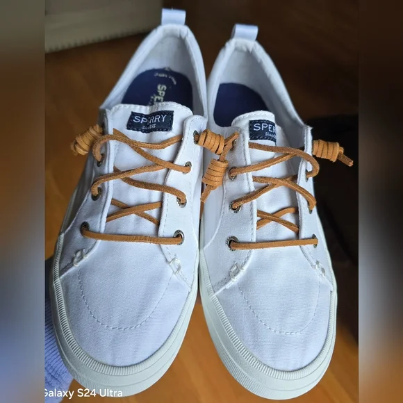 Sz 9 Women's SPERRY TOP-SIDER CREST VIBE White Casual Shoes - Picture 2 of 8